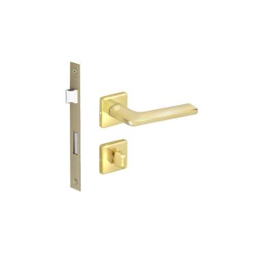 Imagem de Fechadura Porta Banheiro Wc Polara Imab Dourada Brilhante