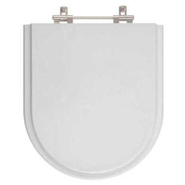 Imagem de Assento Sanitario Poliester Riviera Cinza Prata para Vaso Celite