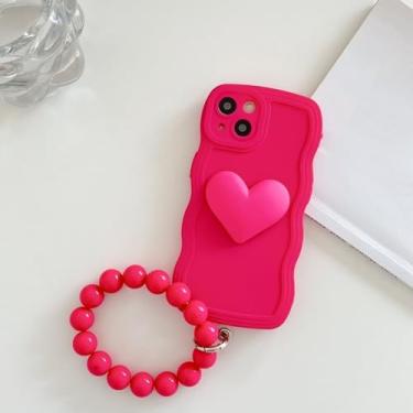 Imagem de Anel de pulso de coração Capa de telefone onda de silicone líquido para Huawei para HONOR 70 60 50 30 20 V20 V30 Pro 50SE 60SE X10 X9 X8 X7 8X Capa macia, vermelha, para HONOR 60 Pro