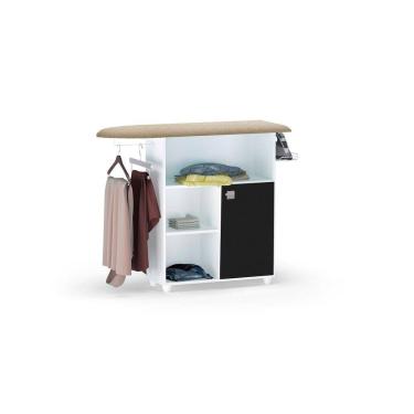 Imagem de Tábua de Passar Roupa 1 Porta Passadeira Mariana Branco Pto - AJL Móveis