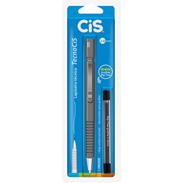 Imagem de CiS TecnoCIS Lapiseira Técnica - 2.0 mm - Cinza - Blister com 1 + Grafite
