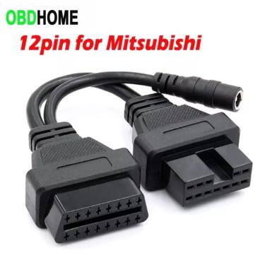Imagem de Conector do cabo OBD para Mitsubishi  Cabo de diagnóstico OBDII  12 a 16 P  0DB  Conector OBD2