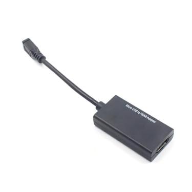 Imagem de CHICHIYANG 1080p Full HD Micro USB para HDMI HD TV AV TV vídeo conversor gráfico adaptador MHL cabo P&P
