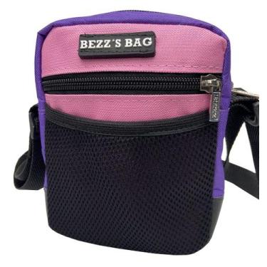 Imagem de Bolsa Shoulder Bag Bezz Transversal Moda Unisexx Pochete Rosa/Lilás -