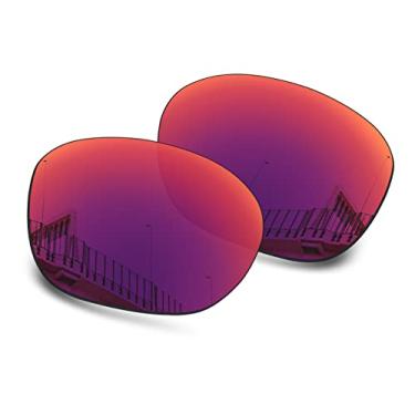 Imagem de Well-aimed Lentes de substituição compatíveis com óculos de sol Oakley Garage Rock OO9175 - Irídio meia-noite polarizado