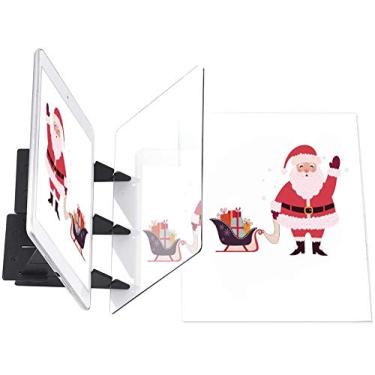 Imagem de MRLZLT Projetor de pintura de biscoitos, prancheta de desenho óptica DIY, molde de desenho com base zero, projetor de reflexão de imagem espelhada