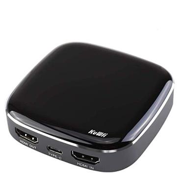 Imagem de KuWFi Tipo-C cartões de captura de vídeo de áudio, 4K 1080P 60fps HD videogame captura cartão de transmissão conversor plug and Play para Xbox/PS4/Swi/Laptop