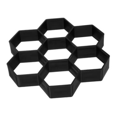 Imagem de Molde de tijolo de concreto, hexágono, moldes de concreto, faça você mesmo, molde de azulejo de cimento para jardim, calçada, moldes de cimento
