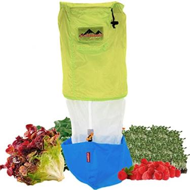 Imagem de Saladzilla da Kahuna Gear: Grande salada com capacidade de 7 litros (8 litros), dobrável e portátil [vegetais/brotos/microverde/secador de ervas] Tecido durável sem BPA