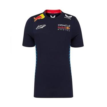 Imagem de Camiseta infantil Red Bull Racing F1 2024 Max Verstappen Team, Azul, Large