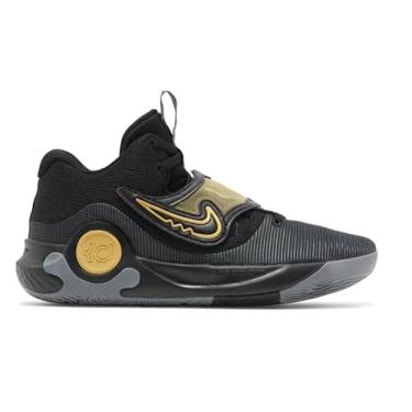 Imagem de NIKE Tênis de basquete masculino, Preto/dourado metálico, 45