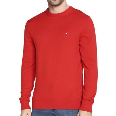 Imagem de Suéter Tommy Hilfiger WCC Signature Crew Neck Vermelha-Masculino