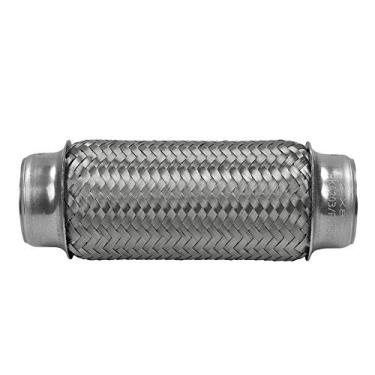 Imagem de RP Remarkable Power, Tubo flexível de escape de entrada de 5 cm, tubo de escape flexível de 2 ID x 20 cm de comprimento, tubo de silenciador flexível tipo universal duplo trançado de aço inoxidável