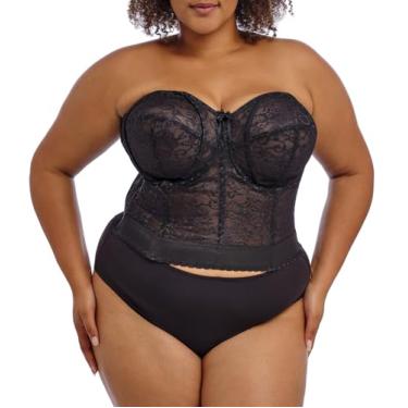 Imagem de GODDESS Sutiã bustiê feminino de renda, Preto, 40B
