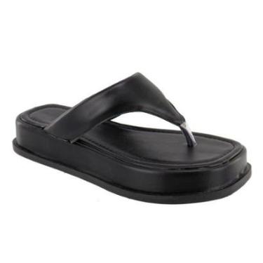 Imagem de Sandália Papete Flat Confortável De Dedo Plataforma FlatForm-Feminino