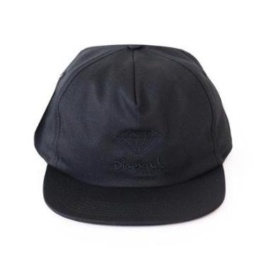 Imagem de Boné Diamond Strapback OG Sign - Preto/Preto-Unissex