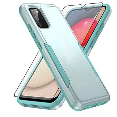 Imagem de Asuwish Capa de telefone para Samsung Galaxy A02s com protetor de tela de vidro temperado e acessórios para celular de proteção de corpo inteiro híbrido fino Glaxay A 02s Galaxies Ao2s M02s SM-A025V