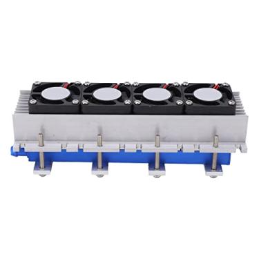 Imagem de Refrigerador termoelétrico, 12 V 4 chips TEC1 12706 Peltier ar condicionado Peltier resfriador de água com módulo de bomba Peltier Kit de refrigeração de ar condicionado termoelétrico Peltier