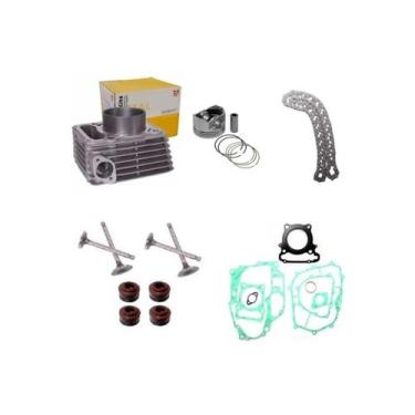 Imagem de Kit Cilindro PISTAO VALVULA JUNTAS Cbx 250 Twister XR 250 - METAL LEVE