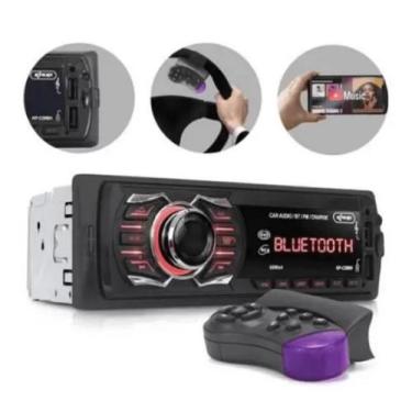 Imagem de Som de Carro Automotivo USB Bluetooth Controle - knup