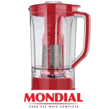 Imagem de Copo Para Liquidificador Mondial L-900 Original Vermelho