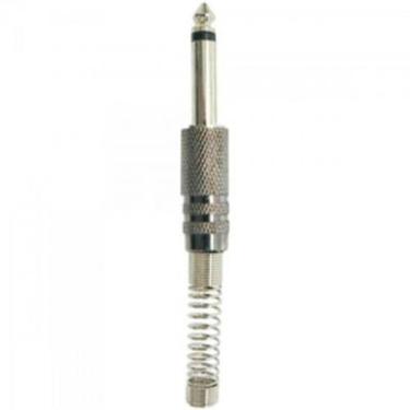 Imagem de Plug P10 Mono Metal Niquelado com Mola Generico - STORM