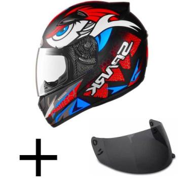 Imagem de Capacete Ebf New Spark Dragon Laranja Mais Viseira Fumê, 58