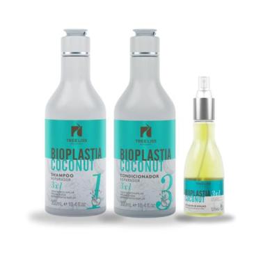Imagem de Kit Reconstrutor Antiqueda Bioplastia Vegano 3 itens - Treeliss Profis