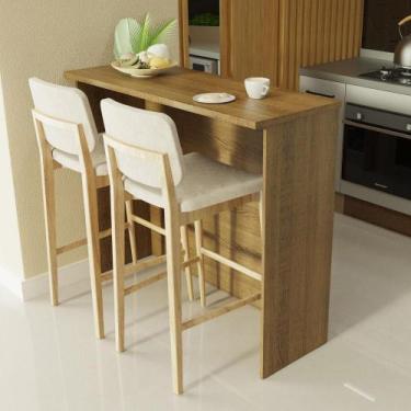 Imagem de Bancada Ilha para Cozinha 120 cm Rustic Madesa, Rustic