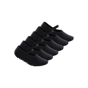 Imagem de Kit 6 Pares de Sapatilhas Bebê Antiderrapante Lupo 2027-004, Preto
