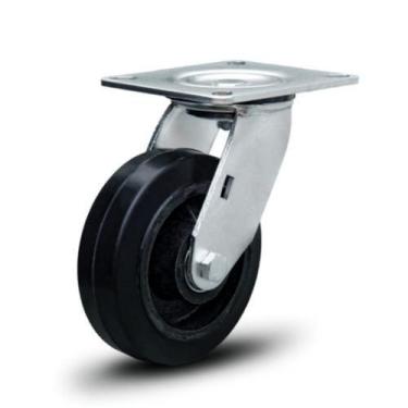 Imagem de Rodizio Giratório 6x2 borracha s/freio roda ferro 250 KG - Colson