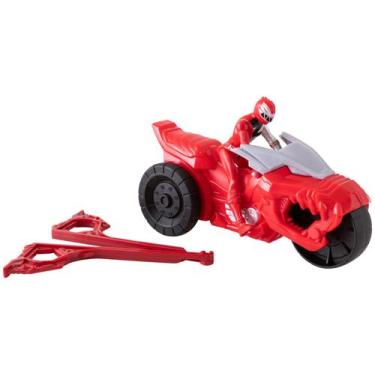 Imagem de Moto de Brinquedo Power Rangers Dino Fury Rip N Go - T-Rex Roda Livre 