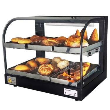 Imagem de GD6 - Estufa Gama para salgados 6 bandejas Dupla Preta - 127V - Omega