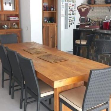 Imagem de Mesa em U de Demolição com Pés Recuados Made Wood, Comp300xLarg100xAlt