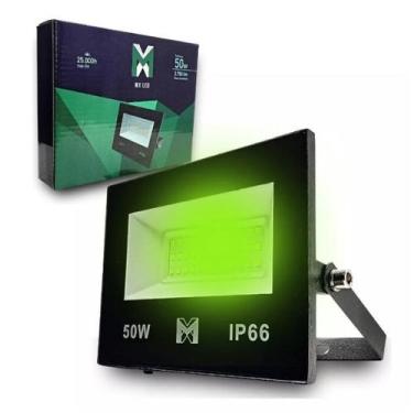 Imagem de Refletor holofote LED 50w Verde - Verde - MX