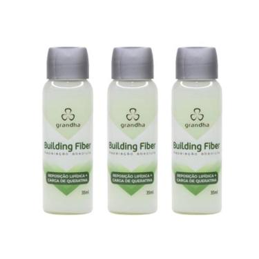 Imagem de 03 Building Fiber Carga de Queratina c/ 18-MEA 35ml cada - Grandha