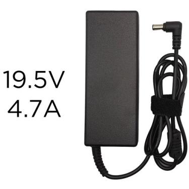Imagem de Fonte Compatível Para Notebook Sony, 19.5V, 4.7A, Plug Curvado Preto 6