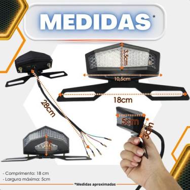Imagem de Lanterna Led Moto Xt600 Xt660 Cb300 Xre Todas Universal - SPI