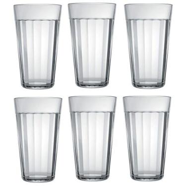 Imagem de jogo 6 Copo Americano Em Vidro Long Drink 450ml Nadir , Copo Americano