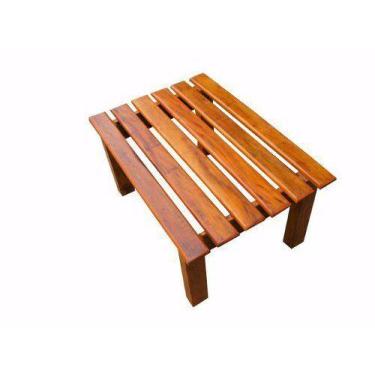 Imagem de Mesa De Centro Ripada Em Madeira De Demolição - Cód 1216 - Barrocarte