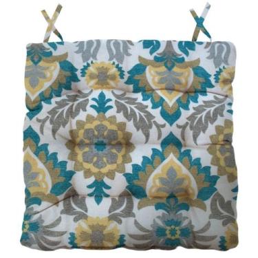 Imagem de Almofada Para Cadeira Futton Wendy 40x40cm Azul - FASTLAR