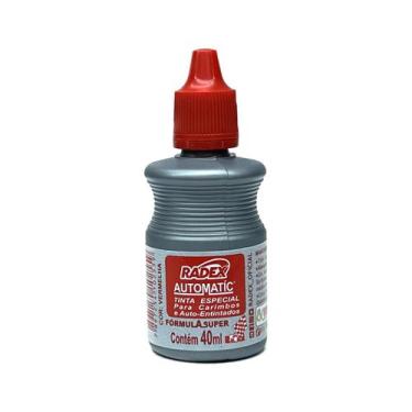 Imagem de Tinta de Carimbo Radex Vermelha 1 Uni Automatic 40ml