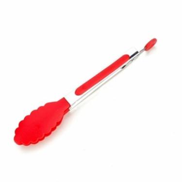 Imagem de Pegador de Alimentos Silicone Multiuso cabo INOX 30cm Original  - Frat