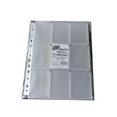 Imagem de YES Pacote C/ 10 Folhas De Fichario P/ Cards Pokemon C/ 9 Bolsos - YES