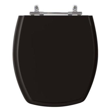 Imagem de Assento Sanitário Thema Preto Tampa Para Vaso Incepa Em Mdf - Sicmol
