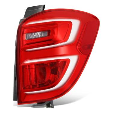 Imagem de DNA MOTORING Conjunto de lanterna traseira de halogênio estilo original certo compatível com Chevy Equinox 2016-2017, OEM-TL-056-R