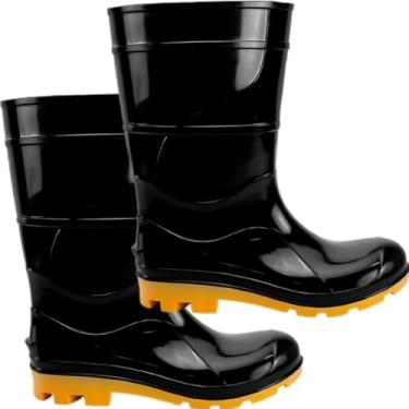 Imagem de Bota Chuva Impermeável Motociclista Motoboy Motoqueiro Preto (preto, BR, Adulto, Numérico, 37)
