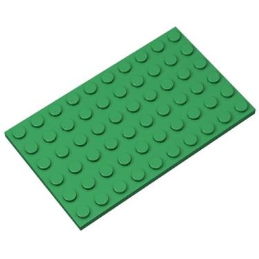 Imagem de Classic Green Plates Bulk, Green Plate 6x10, Building Plates Flat 10 Piece, Compatible with Lego Parts and Pieces: 6x10 Green Plates(Color: Green)