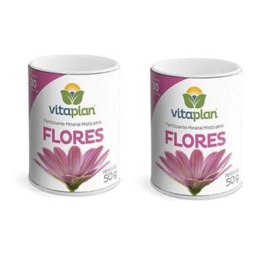 Imagem de 2X Fertilizante Flores Liberação Lenta 50g VITAPLAN - Nutriplan