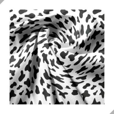 Imagem de Tecido Poliéster Estampado Jacquard Pele Animal Print Vaca Manchas Bra